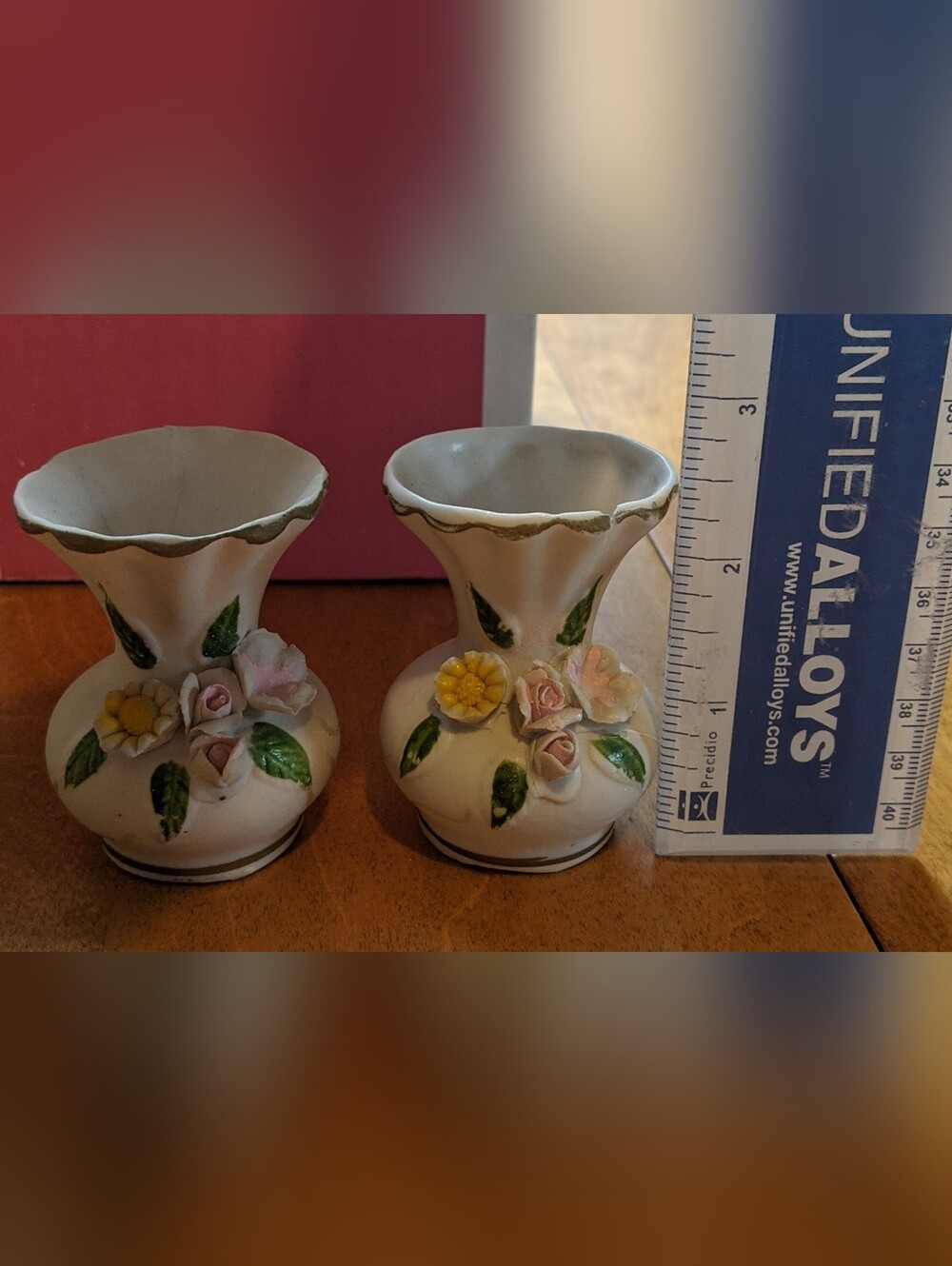 Vintage Floral Ceramic Vases